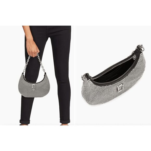 Marc Jacobs The Small Rhinestone Curve Bag $550 - Picture 1 of 8